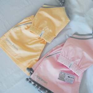 Домашние шорты с карманами персиковый однотон